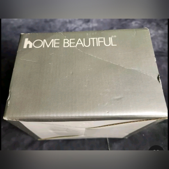 Home Beautiful Rose Pearls Glass Covered Heart Dish New In Box 6 X 6 - Picture 2 of 7